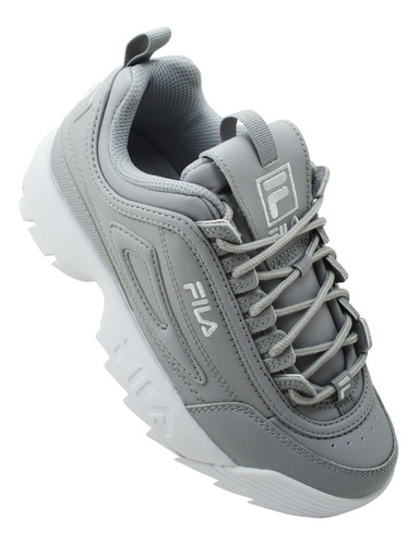 Tenis Fila Disruptor Ii Premium 5xm01296-063 Slvs/wht/wht