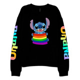 Moletom Blusa Stitch Lilo & Stitch Lgbt Bandeira Pride 1078