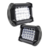 Par Faros Auxiliares Dually 48 Leds Luz Fija Y Estrobo Jeep