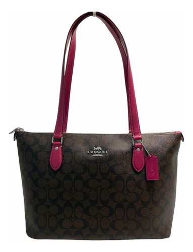 Bolsa Coach Café Rosa Tote Original  Monograma C Mujer Ch504