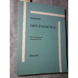 Don Pasquale Donizetti Klavierauszug Ricordi  