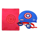 Set De Natación Voit Kids Marvel Capitán América