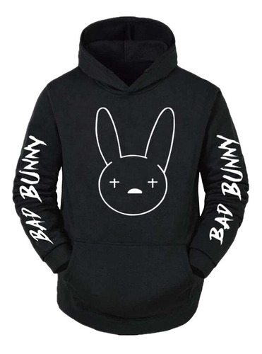 Buzo Canguro De Bad Bunny / Unisex / Todos Los Talles