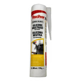 Sellador Silicona Fischer Neutra Blanca Multiuso 260 Ml