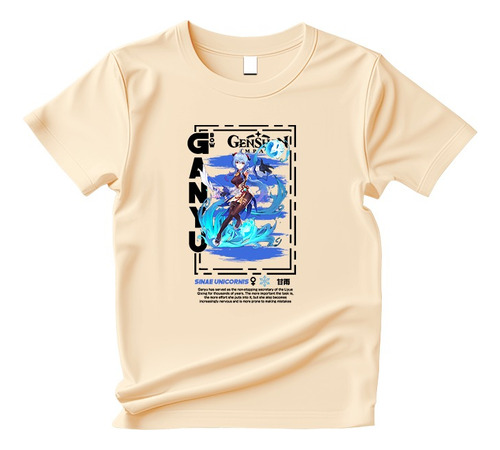 Camisa Camiseta Genshin Impact Ganyu Defensora Devota 1253