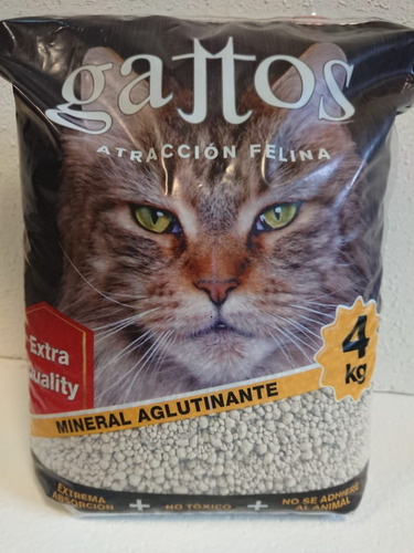 Piedras Sanitarias Aglomerantes Gattos Extra Quality X16kgs 