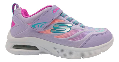 Tenis Skechers Niña Microspec Max  Color 302345 Lavanda-mul