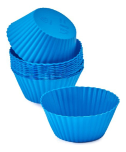 Pirotines De Silicona Moldes Cupcakes Muffins Pack X12
