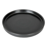 6 Platos Postre De Porcelana Mate Moderno 22.5 Cm Vencort Color Negro