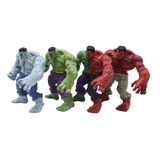 4pcs The Avengers Hulk Figura Modelo Juguete Niños Regalo A