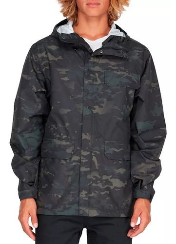 Campera Billabong Multicam Black Original Rompeviento Lluvia