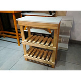 Mesa Arrime Auxiliar 70x30  - 2 Estantes, Llevala En 48 Hs!!