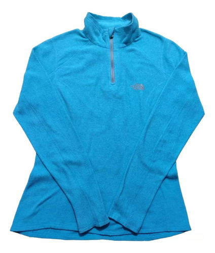 Polar Con Cierre - The North Face  - Celeste - Mujer Talla S