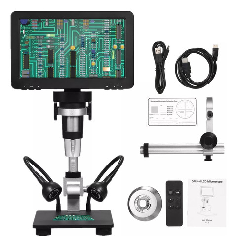 Microscopio De Monedas Dm9h Con Pantalla Ips De 7'' Ampliaci