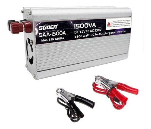 Inversor Voltaje Corriente 12v A 220v Auto Portatil 1500w