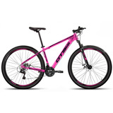 Bicicleta Bike Aro 29 Mtb Freio Disco 21v Gts Pro M5 Intense Cor Rosa/preto Tamanho Do Quadro 21