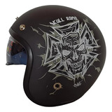 Casco Moto Jet Chopper 3/4 Lente Certificado Dot Noss 629