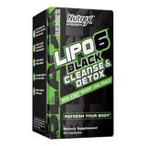 Nutrex Lipo-6 Black Cleanse & Detox - 60 Caps - Usa Sabor Sin Sabor