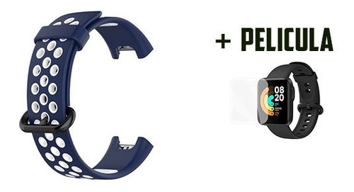 Pulseira Esportiva Para Mi Watch Lite De Silicone + Pelicula