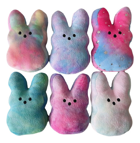 Conejito De Pascua Felpa Decoración Lindo Animal Conejo 6pcs