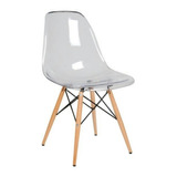 Silla Eames Acrílico Transparente Moderna 