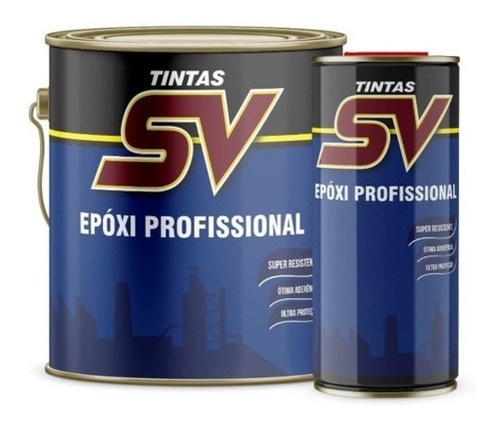 Tinta Epoxi Bi-componente Profissional Kit Sv 3,6 Litros