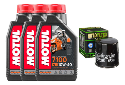 Kit Afinación Ninja 400 Aceite Motul 10w40 Filtro Hf303