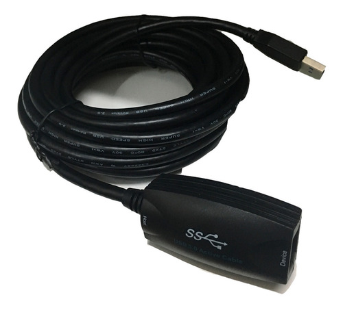 Cable Alargue Usb 5 Metros Nisuta Ns-caexus3 3.0 Amplificado Color Negro