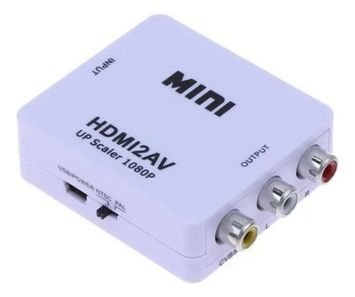 Convertidor Hdmi A Av Full Hd 1080p Pc Tv Monitor 4k