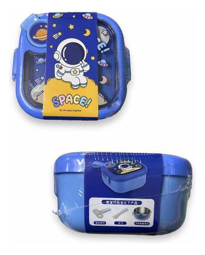 1 Lunch Box Contenedor De Comida Infantil Hermético