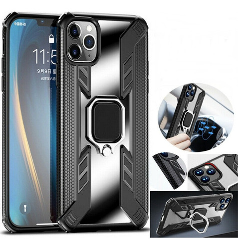 Capa Premium Armor Ring Anti Impacto Para iPhone 11 Pro Max