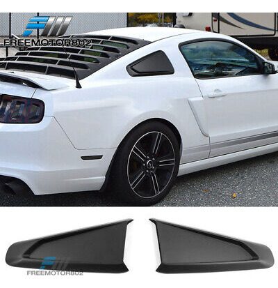 For 10-14 Ford Mustang Ikon Style Side Window Louver Sco Zzg