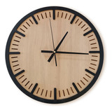 Reloj Pared Madera 40 Cm Berna- Elegante- Somos Fabricantes 