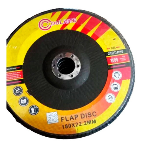Disco Flap 7   Grano #60 - 80 Lija Metal Pack X 25 Unid.