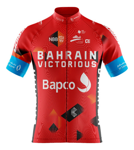 Jersey Ciclismo Ruta Mtb Bahrain 2022 Manga Corta