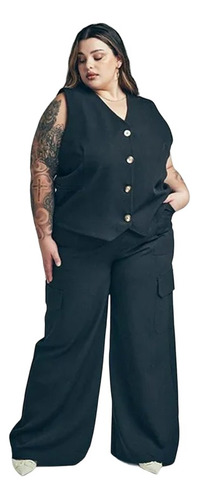 Pantalon Cargo Elastizado Talle Grande Hasta 156 Cm Cadera