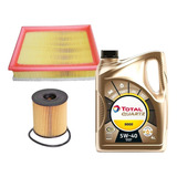 Kit Filtros Wega Aire Y Aceite + Aceite Total Quartz 9000 5w40 Citroen C4 2.0