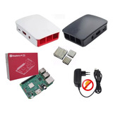 Kit Raspberry Pi3 Model B, Fonte , Case, Dissipador