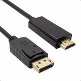 Cabo Adaptador Displayport Para Hdmi 4k Dp Hdmi 3d 1,5mt