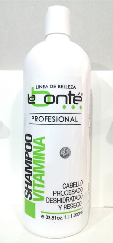 Shampoo Vitamina E Y Colágeno La Bonte 1000ml