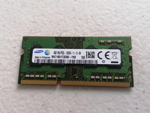 Memoria Samsung 4gb 1rx8 Pc3l-12800s-11 Laptop Hp 15-ac102la