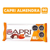 Chocolate Capri Relleno Sabor Almendra (tableta 90 Gramos)