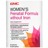 Gnc | Womens Prenatal Formula Without Iron | 60 Caplets