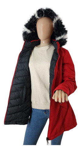 Campera Parka Abrigo Invierno Mujer Reversible