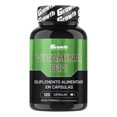 Vitamina B12 120 cáps. Growth Supplements | MercadoLivre