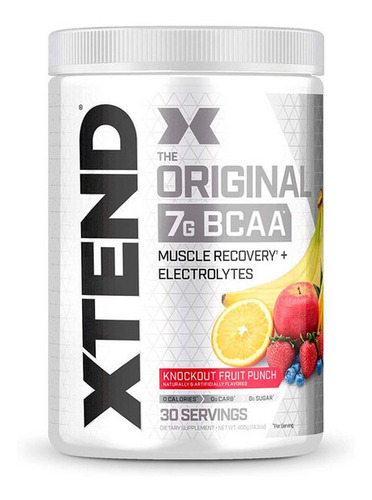 Xtend Bcaa Scivation 30 Servicios Sabor Ponche De Frutas