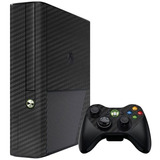 Skin Autoadherible Para Xbox 360 Elite Fibra Carbono Negro