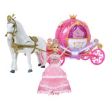 Kiddie Play - Caballo De Princesa Y Carro De Juguete Para Ni