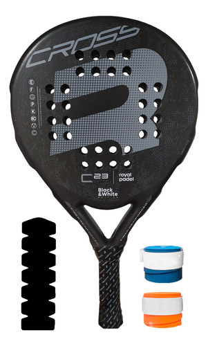 Paleta Padel Royal: Cross Foam + 2 Cubre + Protector + Bolsa