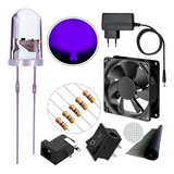 Kit Led P/ Armadilha De Mosquito Led+resistor+fonte+conector